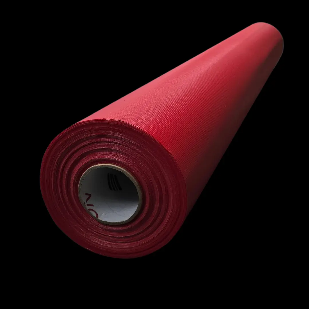 Rollo de lona roja